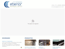 Tablet Screenshot of ebenor.com